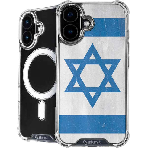Israel Flag Distressed iPhone 16 Plus MagSafe Case