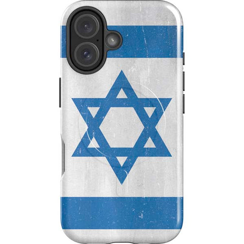 Israel Flag Distressed iPhone 16 Plus Magsafe Impact Case