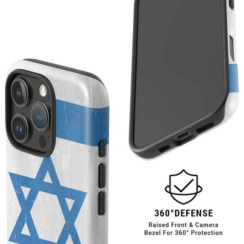 Israel Flag Distressed iPhone 16 Pro Magsafe Impact Case