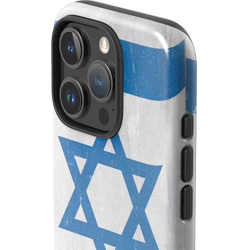 Israel Flag Distressed iPhone 16 Pro Max Impact Case
