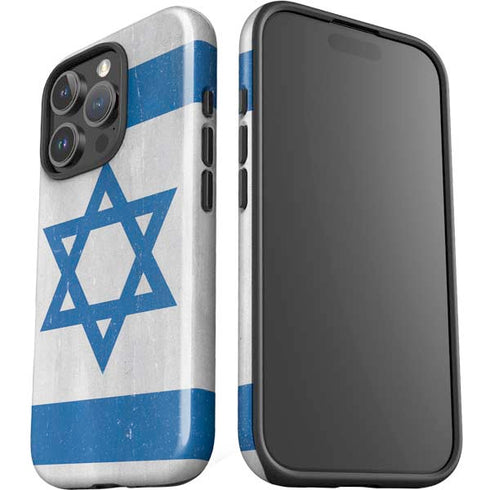 Israel Flag Distressed iPhone 16 Pro Max Impact Case