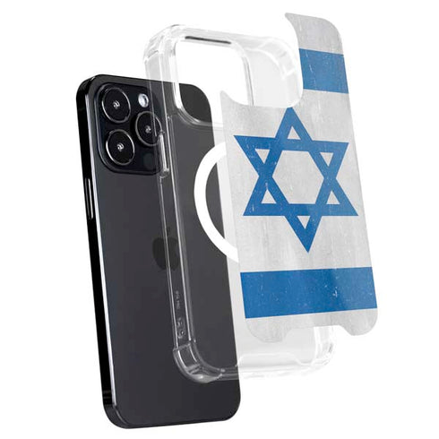 Israel Flag Distressed iPhone 16 Pro Max MagSafe Case