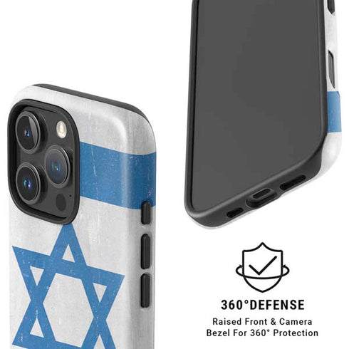 Israel Flag Distressed iPhone 16 Pro Max Magsafe Impact Case