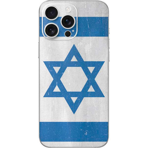 Israel Flag Distressed iPhone 16 Pro Max Skin