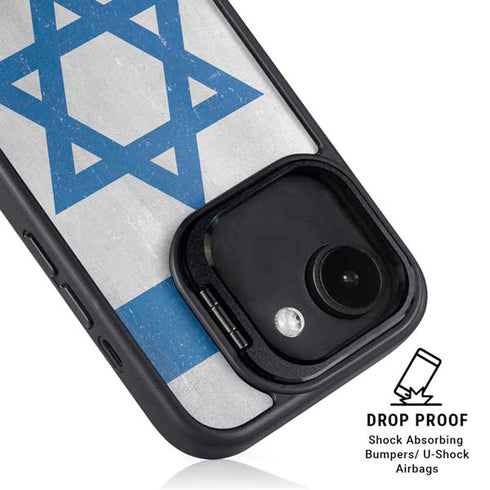 Israel Flag Distressed iPhone 16e Kickstand Case
