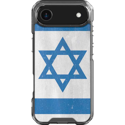 Israel Flag Distressed iPhone 17 Air Clear Case