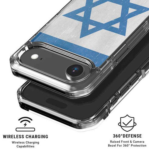 Israel Flag Distressed iPhone 17 Air Clear Case