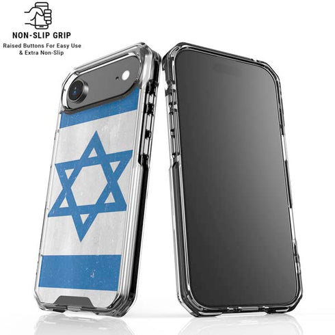 Israel Flag Distressed iPhone 17 Air Clear Case