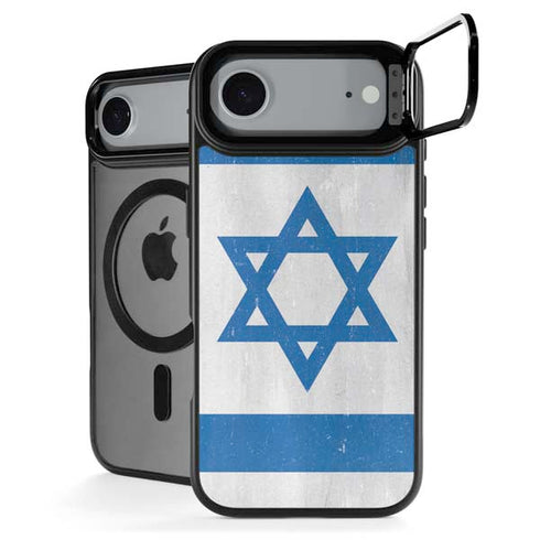 Israel Flag Distressed iPhone 17 Air Kickstand Case