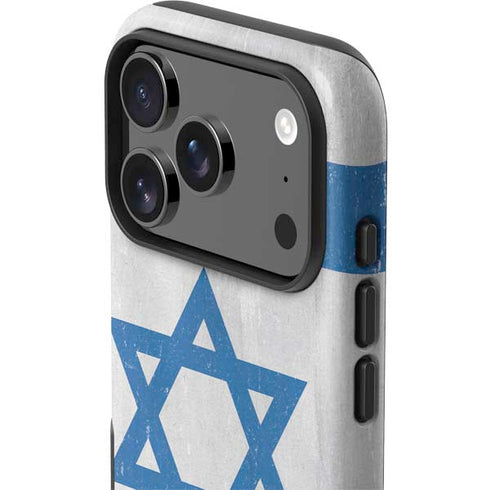 Israel Flag Distressed iPhone 17 Pro Impact Case