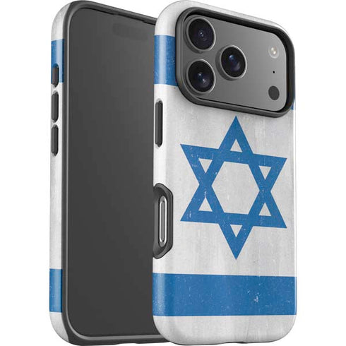 Israel Flag Distressed iPhone 17 Pro Max Impact Case