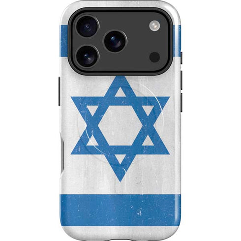 Israel Flag Distressed iPhone 17 Pro Max Magsafe Impact Case
