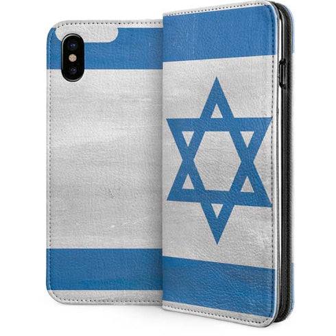 Israel Flag Distressed iPhone 8 Folio Case