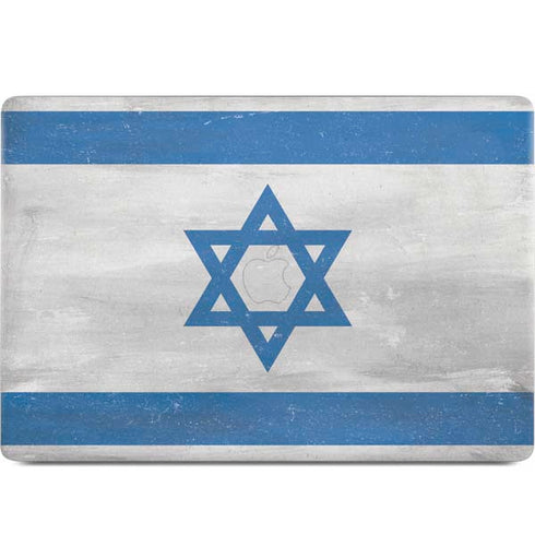 Israel Flag Distressed MacBook Skins