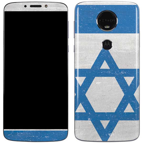 Israel Flag Distressed Moto E5 Plus Skin