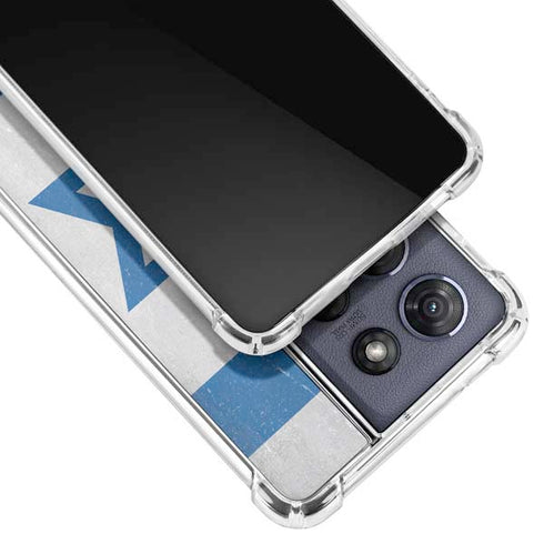 Israel Flag Distressed Moto G 5G (2025) Clear Case