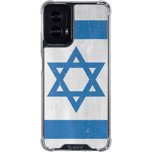 Israel Flag Distressed Moto G Power 5G (2024) Clear Case