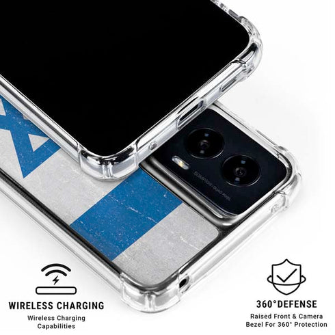 Israel Flag Distressed Moto G Power 5G (2024) Clear Case
