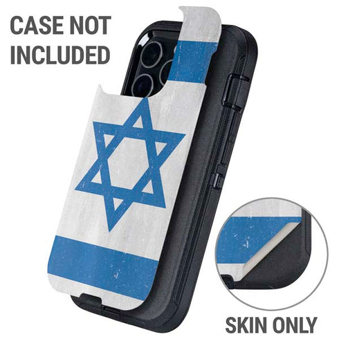 Israel Flag Distressed Otterbox Defender iPhone Skin