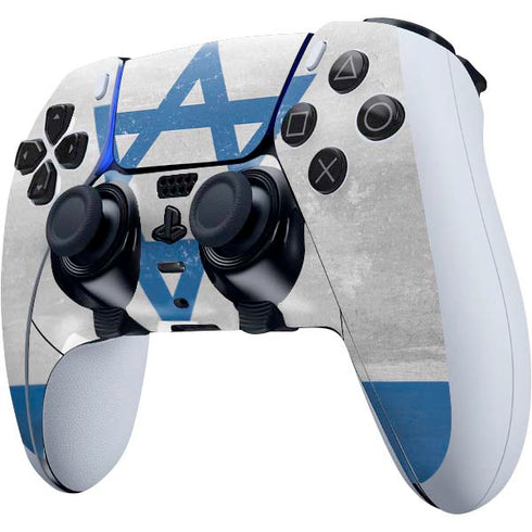 Israel Flag Distressed PS5 DualSense Edge Pro Controller Skin