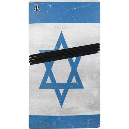 Israel Flag Distressed PS5 Pro Disk Bundle Skin
