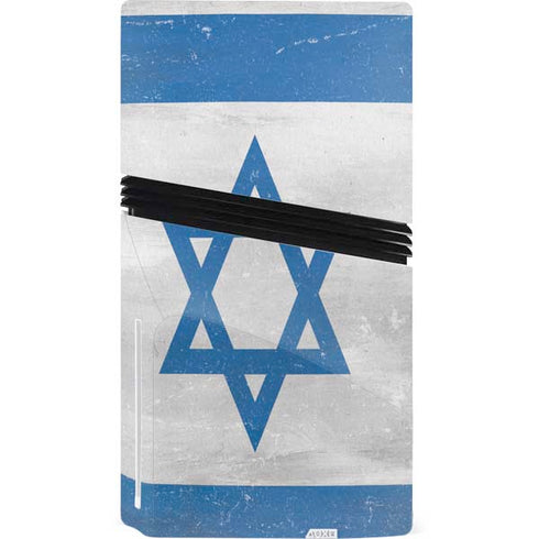 Israel Flag Distressed PS5 Pro Disk Bundle Skin