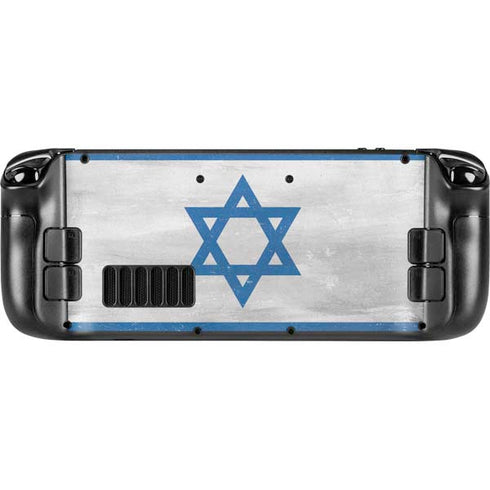 Israel Flag Distressed Steam Deck Handheld Gaming Computer OLED Skin