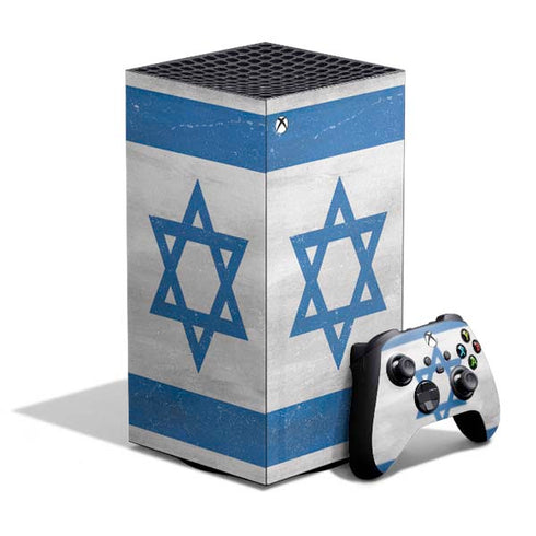 Israel Flag Distressed XBox Series X Digital Edition Bundle Skin