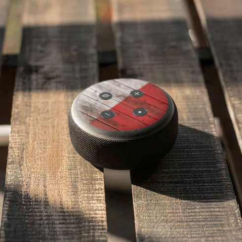 Italian Flag Dark Wood Amazon Echo Dot Skin