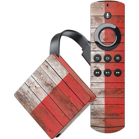 Italian Flag Dark Wood Amazon Fire TV Skin