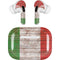 Italian Flag Dark Wood AirPods Skins