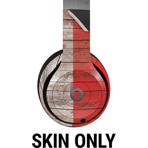 Italian Flag Dark Wood Beats Solo 4 Wireless Headphones Skin