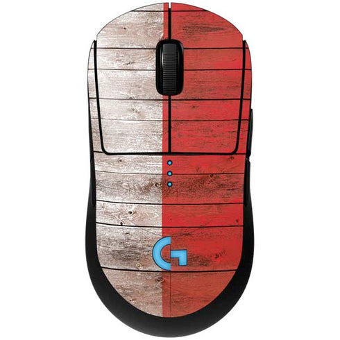 Italian Flag Dark Wood G Pro Wireless Gaming Mouse Skin
