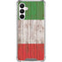 Italian Flag Dark Wood Galaxy A16 5G Clear Case