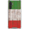 Italian Flag Dark Wood Galaxy A17 Clear Case