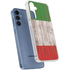 Italian Flag Dark Wood Galaxy A35 5G Clear Case