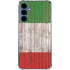 Italian Flag Dark Wood Galaxy A55 5G Clear Case