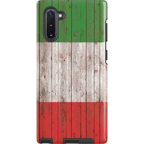 Italian Flag Dark Wood Galaxy Cases
