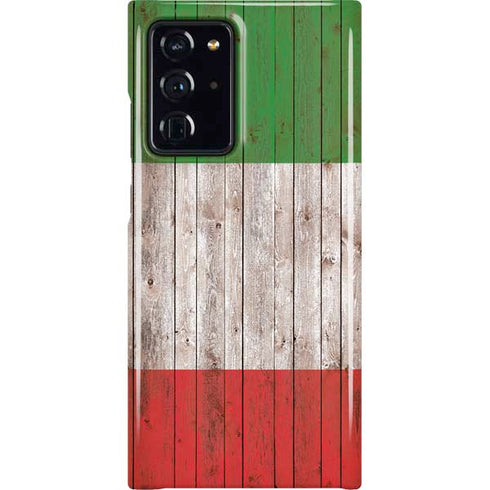 Italian Flag Dark Wood Galaxy Cases