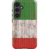 Italian Flag Dark Wood Galaxy S25 Impact Case