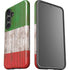 Italian Flag Dark Wood Galaxy S25 Impact Case