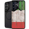 Italian Flag Dark Wood Galaxy S24 Kickstand Case