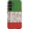 Italian Flag Dark Wood Galaxy S25 Plus Impact Case