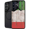 Italian Flag Dark Wood Galaxy S25 Plus Kickstand Case