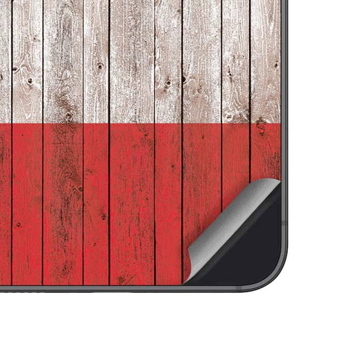 Italian Flag Dark Wood Galaxy S24 Skin