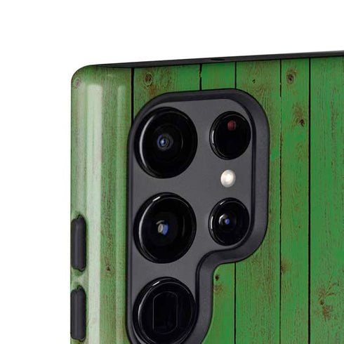Italian Flag Dark Wood Galaxy S25 Ultra Impact Case