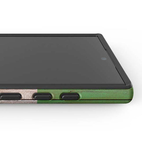 Italian Flag Dark Wood Galaxy S25 Ultra Impact Case