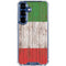 Italian Flag Dark Wood Galaxy S25 FE Clear Case