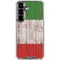Italian Flag Dark Wood Galaxy S26 Clear Case