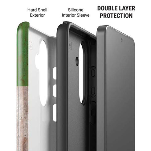 Italian Flag Dark Wood Galaxy S26 Impact Case